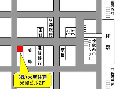 シャーメゾンショップ 株式会社大宝住建の周辺地図