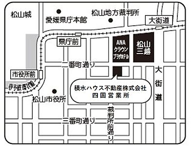 積水ハウス不動産株式会社 四国営業所の周辺地図