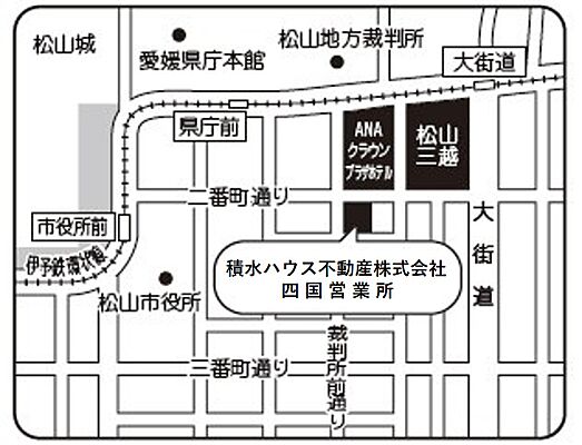 積水ハウス不動産株式会社 四国営業所の周辺地図