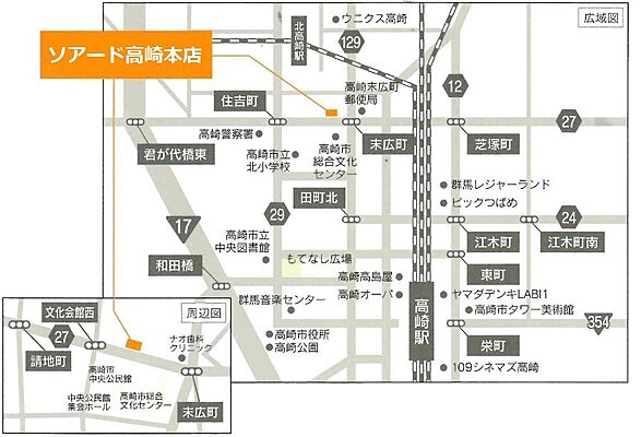 株式会社ソアードの周辺地図