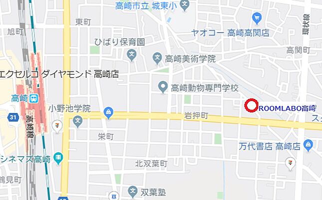 株式会社アルファプラン 高崎本店の周辺地図