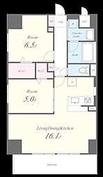 MIU 2LDKの間取図画像