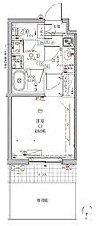 CRACIA目黒都立大学 1Kの間取図画像