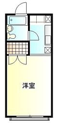 ホワイトコーポ ワンルームの間取図画像