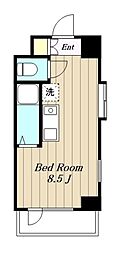 ナルセガオカマンション ワンルームの間取図画像