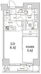 Logshinagawasuns 1LDKの間取図画像