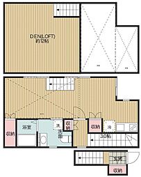 アップライン 1LDKの間取図画像
