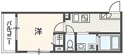 MELDIA新小岩4 1Kの間取図画像