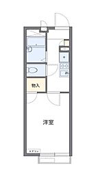 東急こどもの国線 恩田駅 徒歩7分の賃貸アパート 1階1Kの間取り