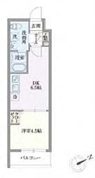グランパセオ門前仲町 3階1DKの間取り