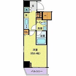 JR京浜東北・根岸線 鶴見駅 徒歩4分の賃貸マンション 10階1Kの間取り