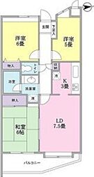 アルス立川 3LDKの間取図画像