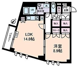 ポポラーレ イワイ 3階1LDKの間取り