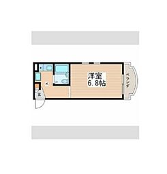 国分寺フラッツ 1Kの間取図画像