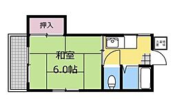JR横浜線 淵野辺駅 バス8分 上宿下車 徒歩3分の賃貸アパート 2階1Kの間取り
