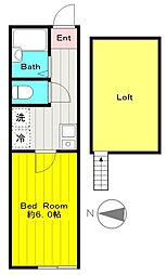 TMレジデンス 1Kの間取図画像
