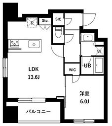 アーバンパーク立石 1LDKの間取図画像
