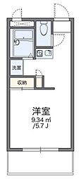 レオパレスコーポ・テラダ 1Kの間取図画像