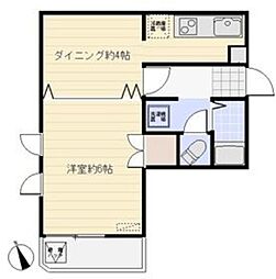 ウィンベルデュエット北坂戸No.1 1DKの間取図画像