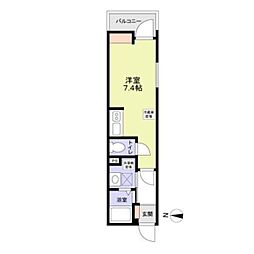 Ｆｉｋａ　大宮日進 3階ワンルームの間取り