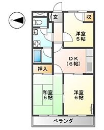 間取図画像 3DK
