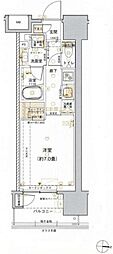 クレアホームズフラン東京三ノ輪 ワンルームの間取図画像