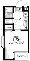 マンハイム南長崎 1Kの間取図画像