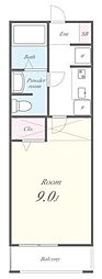 グランシャリオ 1Kの間取図画像
