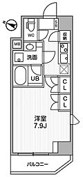 ARKMARK巣鴨 1Kの間取図画像