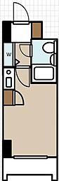 ダイアパレス生麦第4 ワンルームの間取図画像