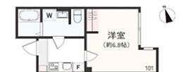 アザーレ・ナッジ伊勢原 1Kの間取図画像