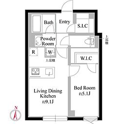 EDIT西荻窪 1LDKの間取図画像