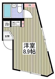 エスパシオ品川大井 ワンルームの間取図画像