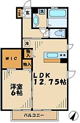 セレーナ（南大沢1） 1階1LDKの間取り