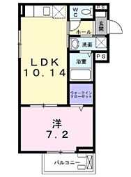 ボノククナ 1LDKの間取図画像