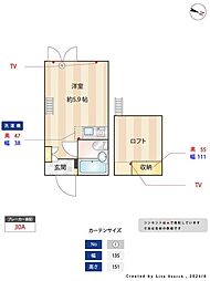 myplan西中延 ワンルームの間取図画像