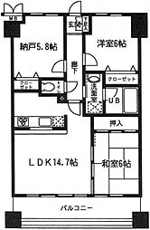 間取図画像 2SLDK