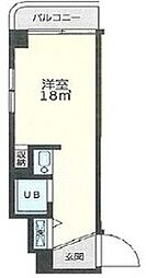サロン・ボン・グウ 2階ワンルームの間取り
