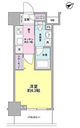 サンピエス大森 1Kの間取図画像