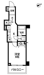ブライズ西荻窪 3階1Kの間取り