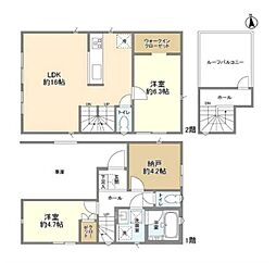 Kolet下板橋 1階2SLDKの間取り