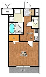 Tramont-U 1Kの間取図画像