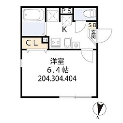 京急本線 大森海岸駅 徒歩3分の賃貸マンション 3階1Kの間取り