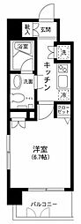 プライムアーバンタマチ 1Kの間取図画像
