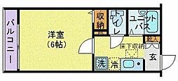 フェリーチェ阿佐ヶ谷5 1Kの間取図画像
