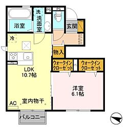 T&T 1LDKの間取図画像