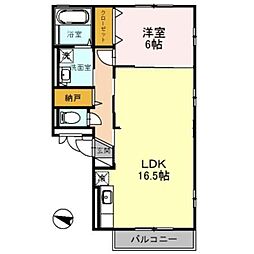 コンフォール堺北 2LDKの間取図画像
