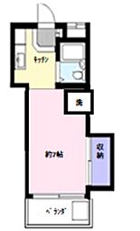 メゾン・ド・ティファニーI 1階1Kの間取り