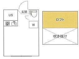 フェリスホーネット ワンルームの間取図画像