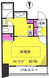 JR京浜東北・根岸線 蒲田駅 徒歩9分の賃貸マンション 10階1Kの間取り